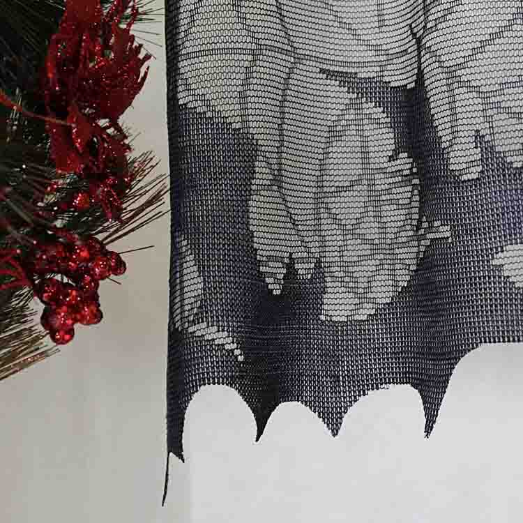 Spider and Bat element lace cutain