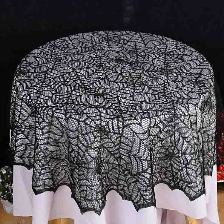 Halloween spider element lace tablecloth