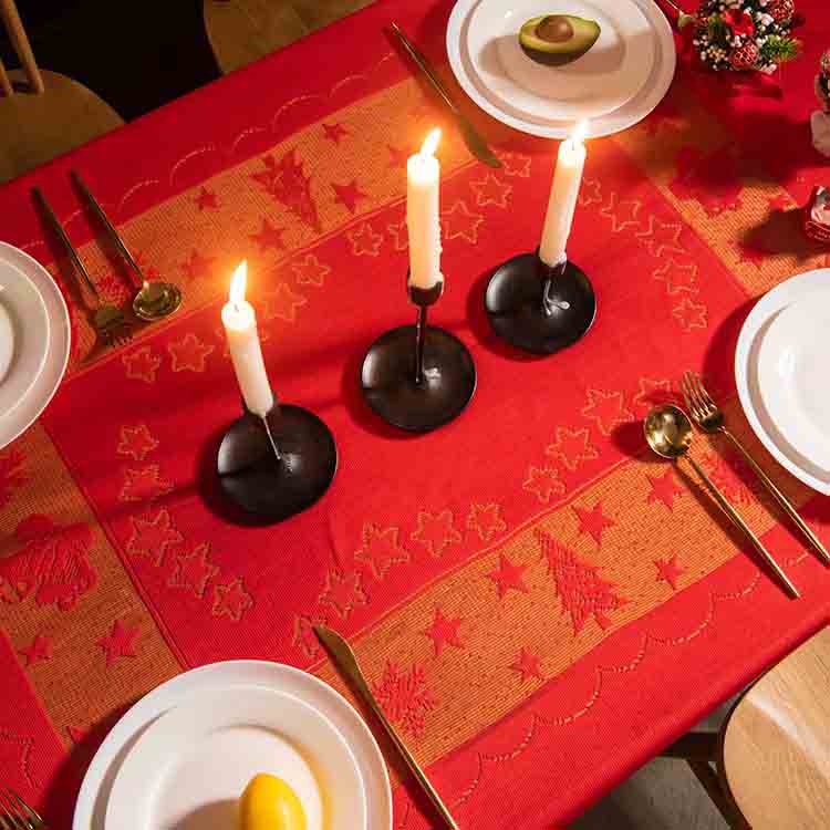 Christmas classic lace tablecloth