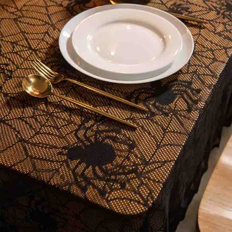 Spider and Skeleton element tablecloth