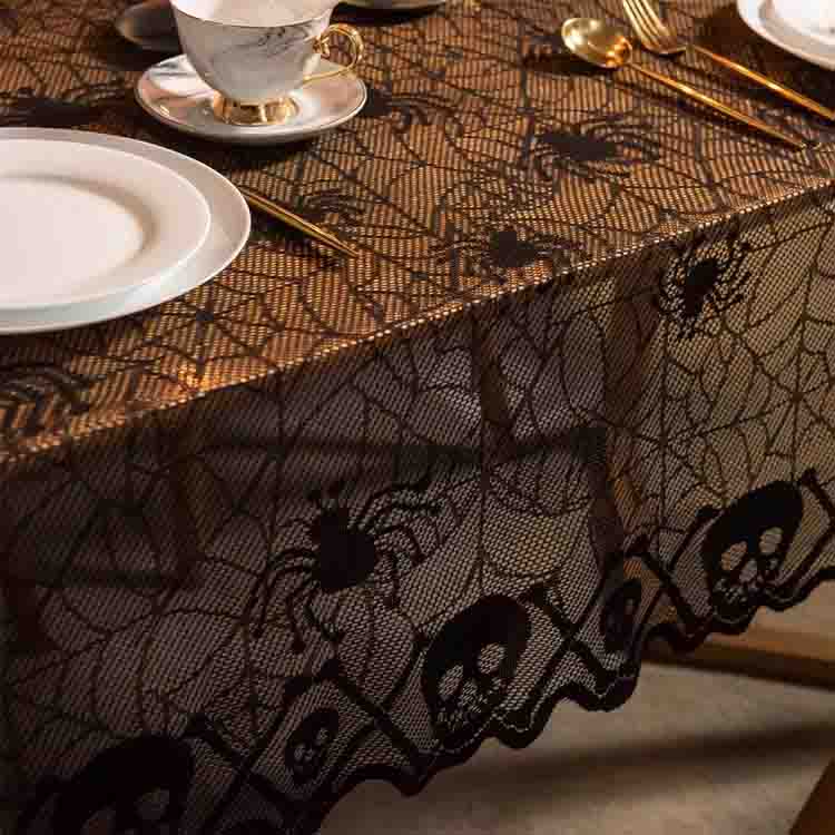 Spider and Skeleton element tablecloth