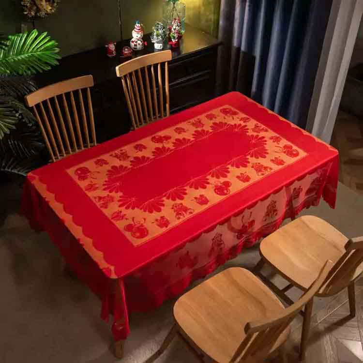 santa bell lace tablecloth