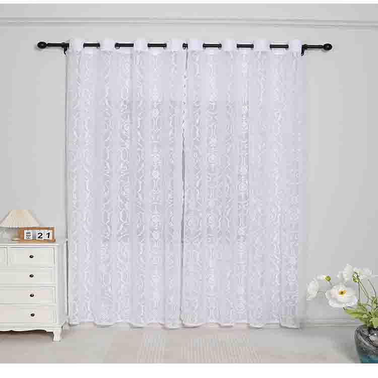 Court pattern jacquard curtains