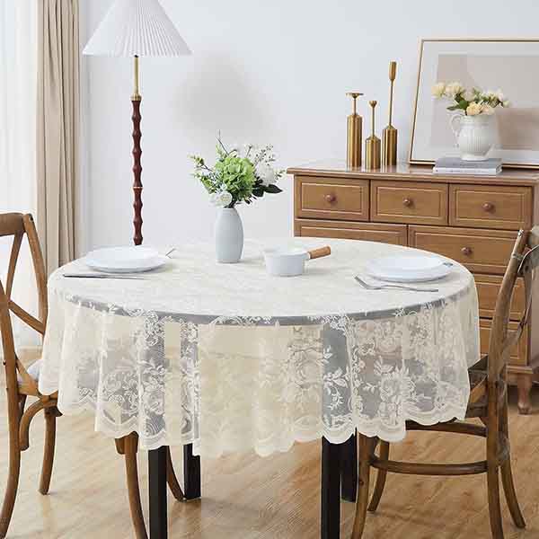 round lace table cover